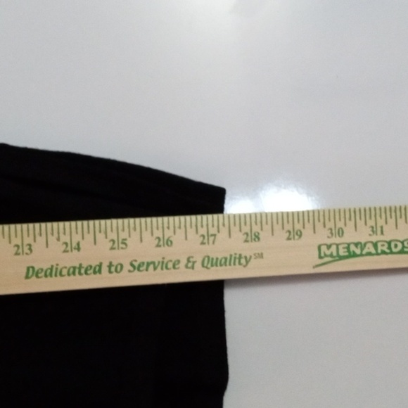 Liz Claiborne V-Neck Beaded Knit Tunic sz M Black Pre-owned - Picture 9 of 10